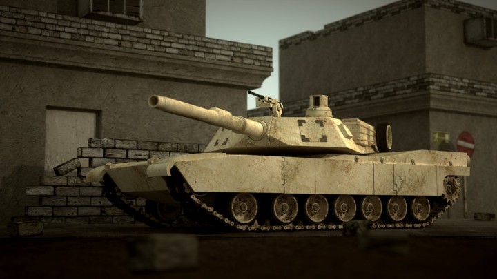 M1 Abrams (Rigged+Textured preview image 1